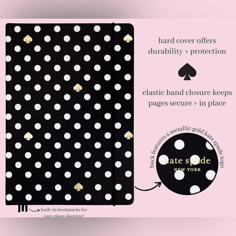 📓Kate Spade New York XL Vegan Leather Journal & Leather Passport Holder✈️ - Picture 3 of 7
